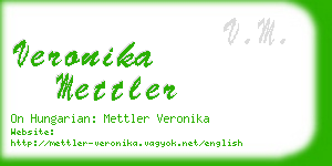 veronika mettler business card